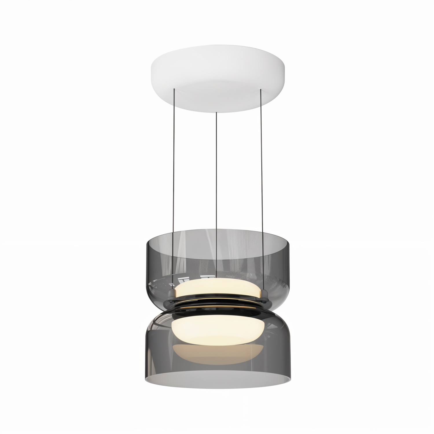 Снимка на Висящ LED пендел Pluto Up&Down | Опушен | 12W | 3000K