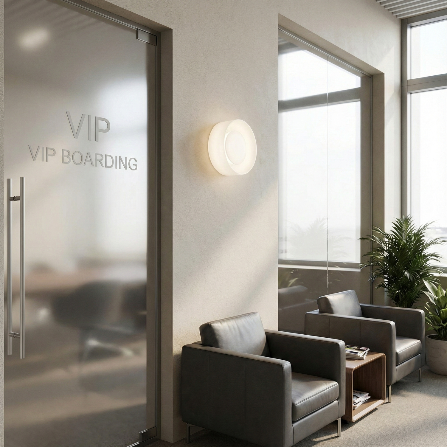 Детайлно изображение на Стенен LED аплик Pluto | Кръгла форма | 6W | 3000K Снимка на Стенен LED аплик Pluto | Кръгла форма | 6W | 3000K