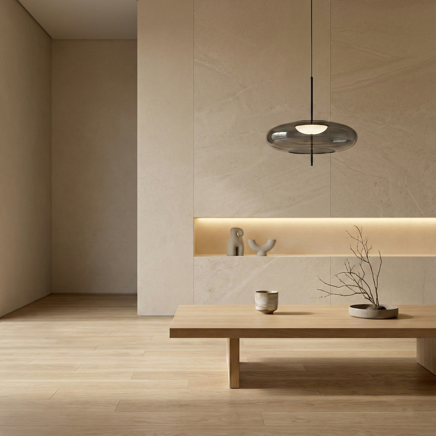 Снимка на Висящ пендел Pond | Опушено стъкло | 10W | 3000K