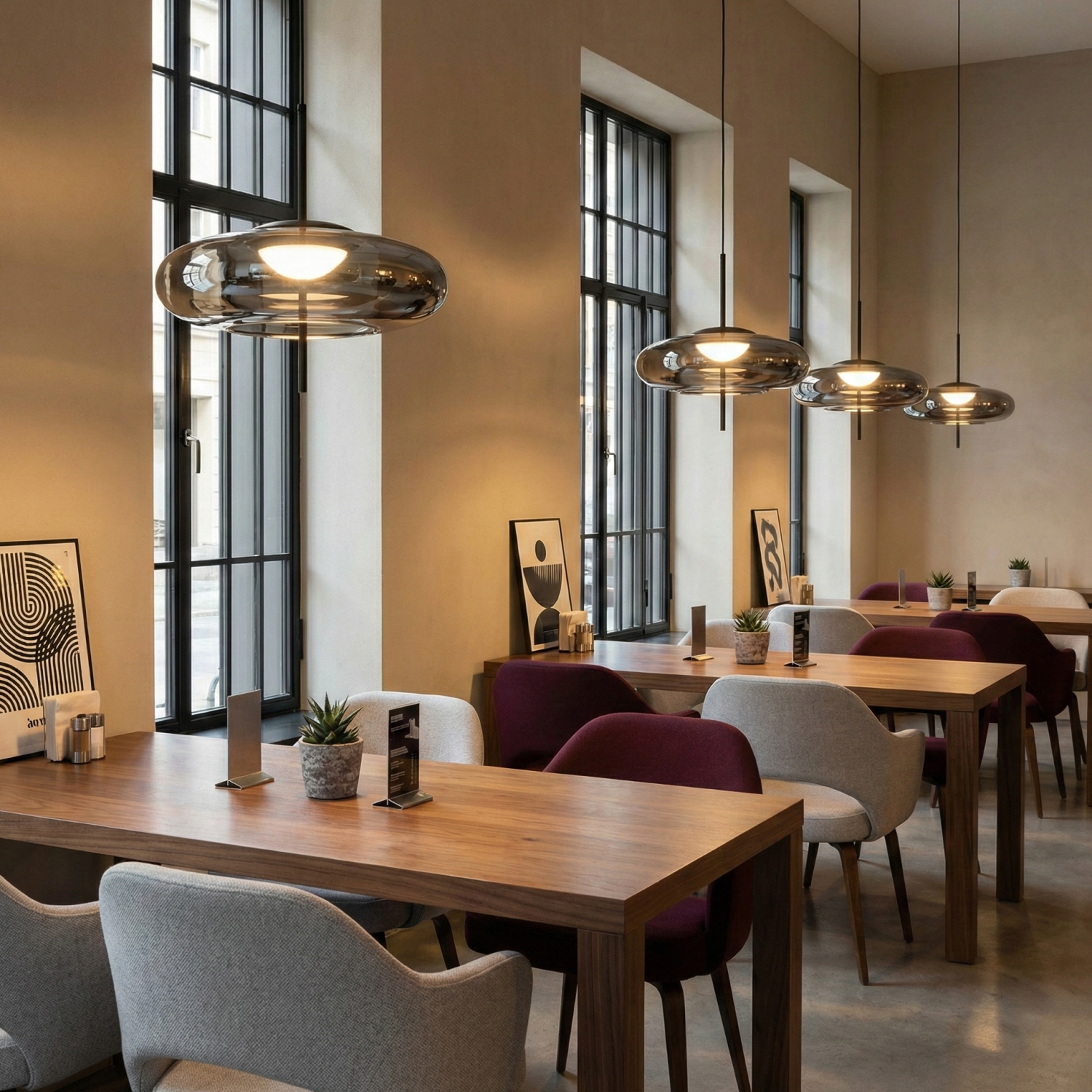 Снимка на Висящ пендел Pond | Опушено стъкло | 10W | 3000K