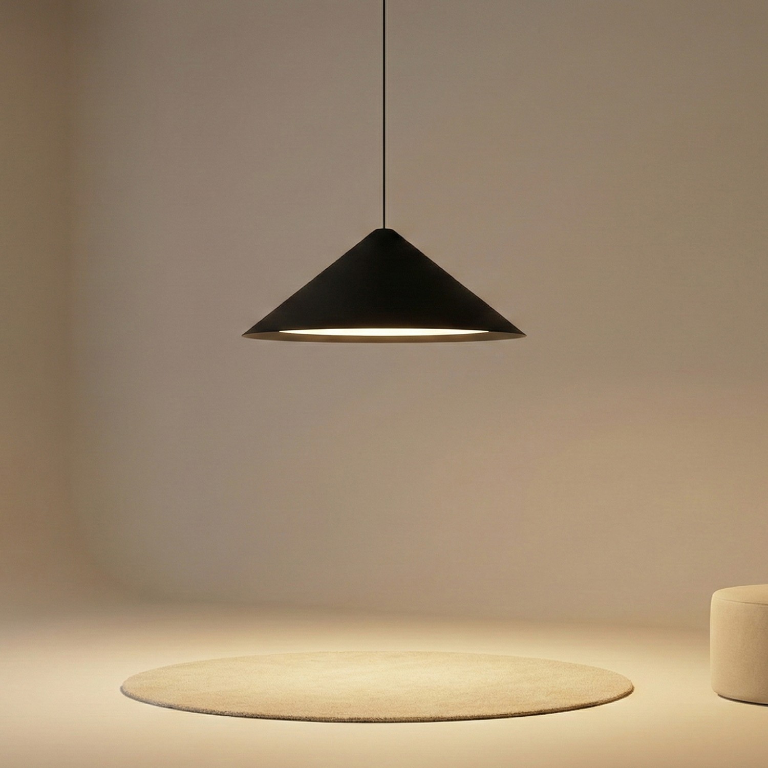 Снимка на Висяща LED лампа Radiant PL | Конусовидна |16W | Черна | Ø650 mm