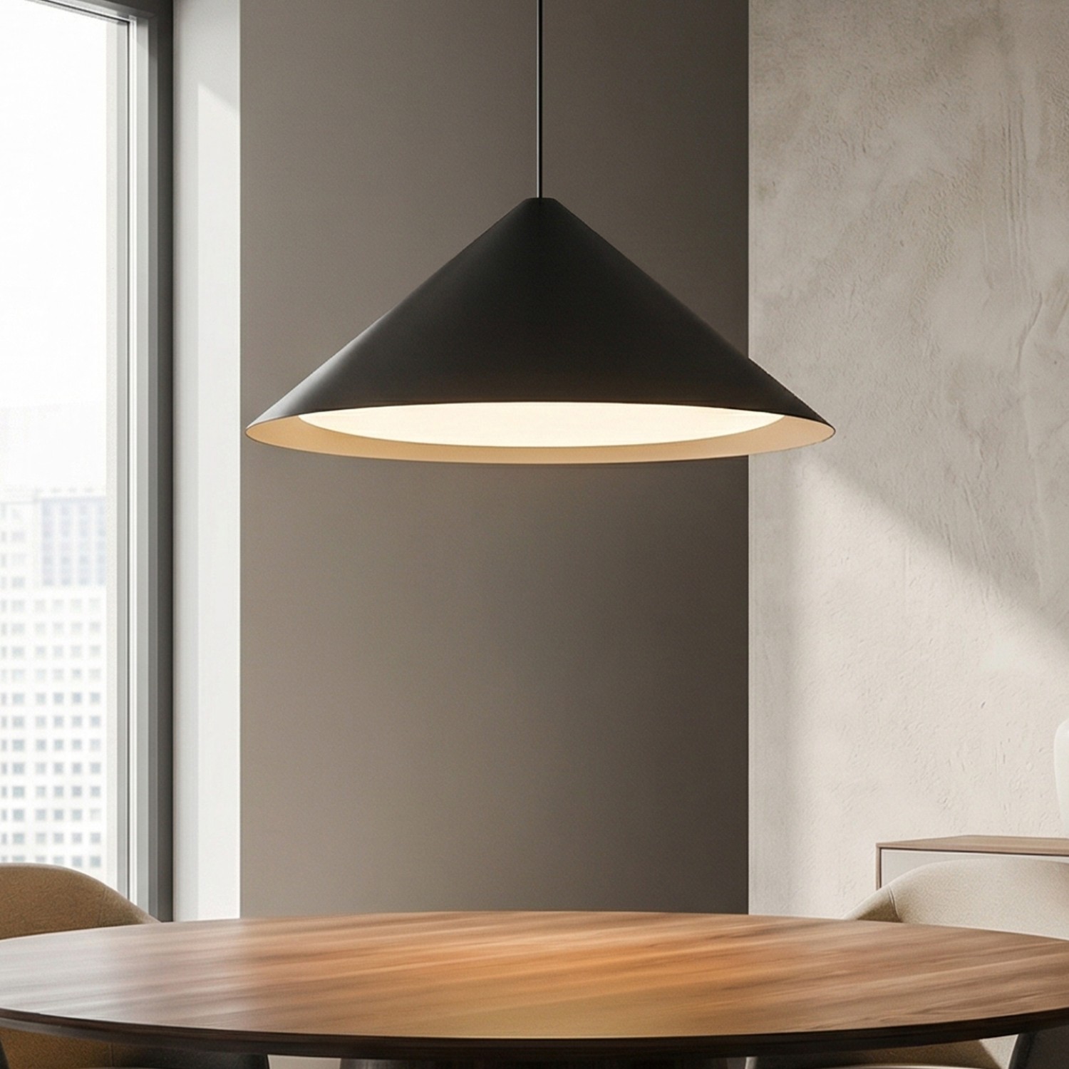 Снимка на Висяща LED лампа Radiant PL | Конусовидна |16W | Черна | Ø650 mm