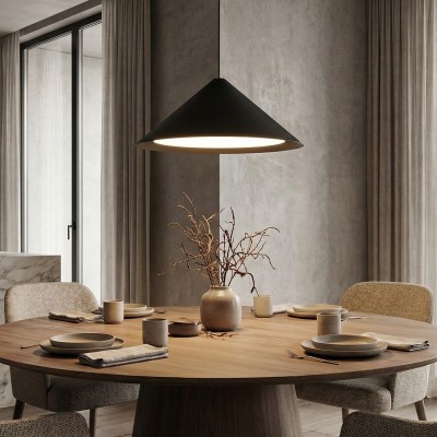 Висяща LED лампа Radiant PL | Конусовидна |16W | Черна | Ø650 mm