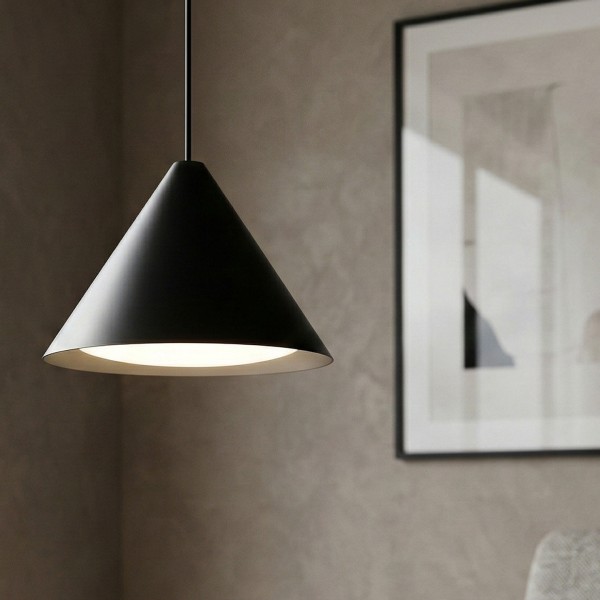 Снимка на Висяща LED лампа Radiant PS | 400mm | Конусовидна | 9W | Черна