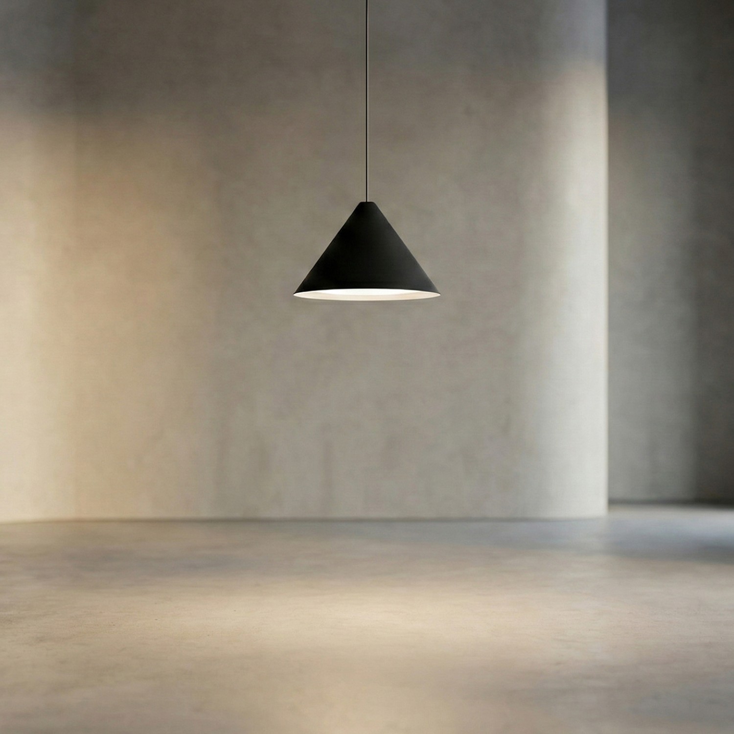 Снимка на Висяща LED лампа Radiant PS | 400mm | Конусовидна | 9W | Черна