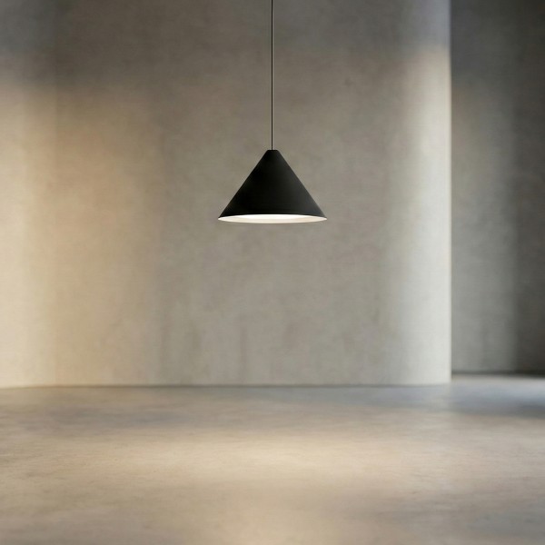 Снимка на Висяща LED лампа Radiant PS | 400mm | Конусовидна | 9W | Черна