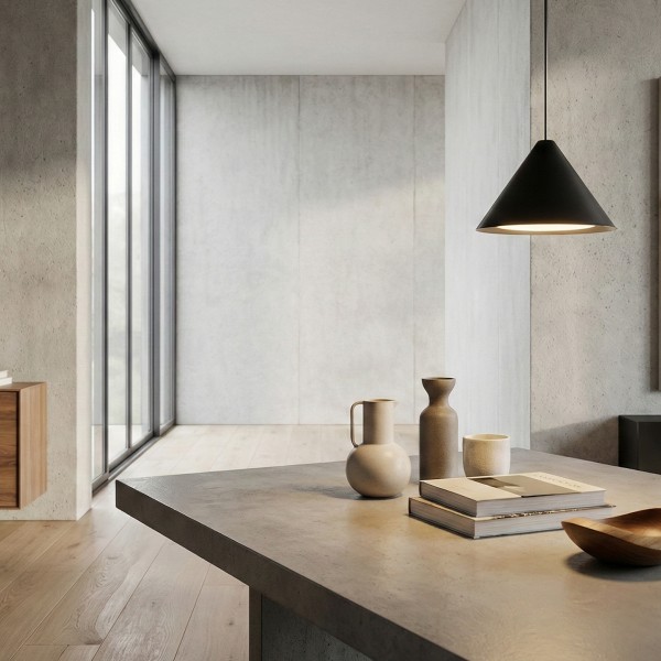 Снимка на Висяща LED лампа Radiant PS | 400mm | Конусовидна | 9W | Черна