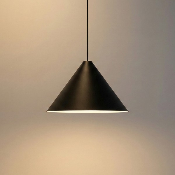 Снимка на Висяща LED лампа Radiant PS | 400mm | Конусовидна | 9W | Черна