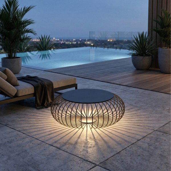 Снимка на Градинска LED лампа - масичка Riva L | Ø90 см | 8W | IP44