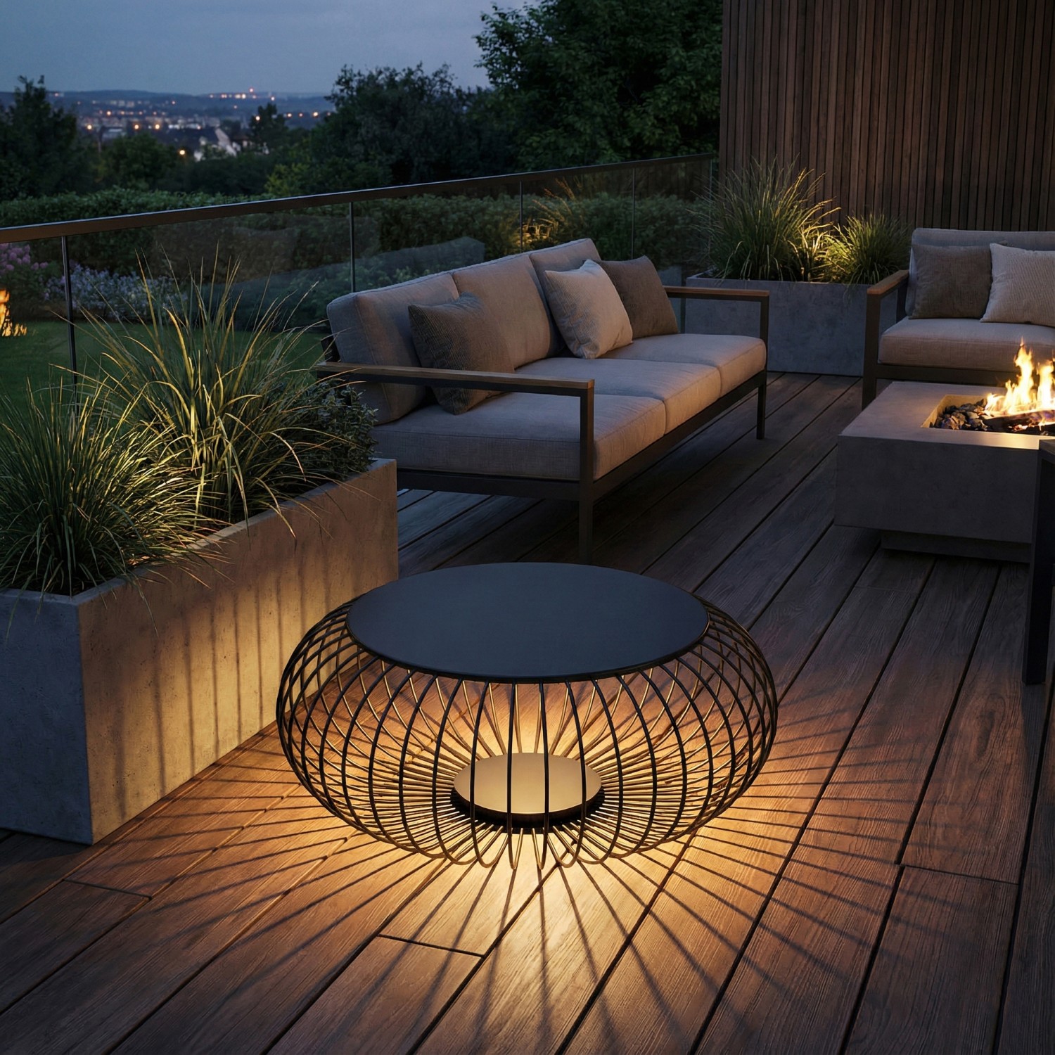 Снимка на Градинска LED лампа - масичка Riva L | Ø90 см | 8W | IP44