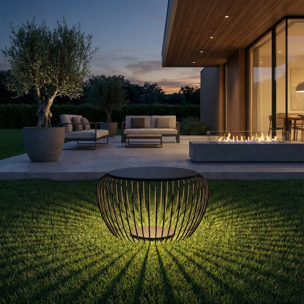 Детайлно изображение на LED подова лампа - маса Riva M | 60cm | 8W | 3000K | Черна Снимка на LED подова лампа - маса Riva M | 60cm | 8W | 3000K | Черна