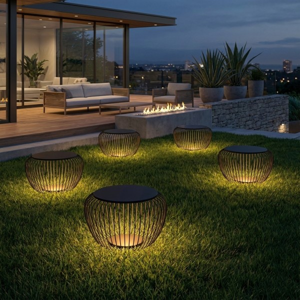 Детайлно изображение на LED подова лампа - маса Riva M | 60cm | 8W | 3000K | Черна Снимка на LED подова лампа - маса Riva M | 60cm | 8W | 3000K | Черна