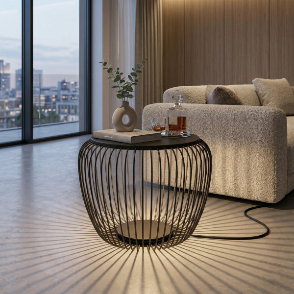 Детайлно изображение на LED подова лампа - маса Riva S | 90cm | 8W | 3000K | Черна Снимка на LED подова лампа - маса Riva S | 90cm | 8W | 3000K | Черна