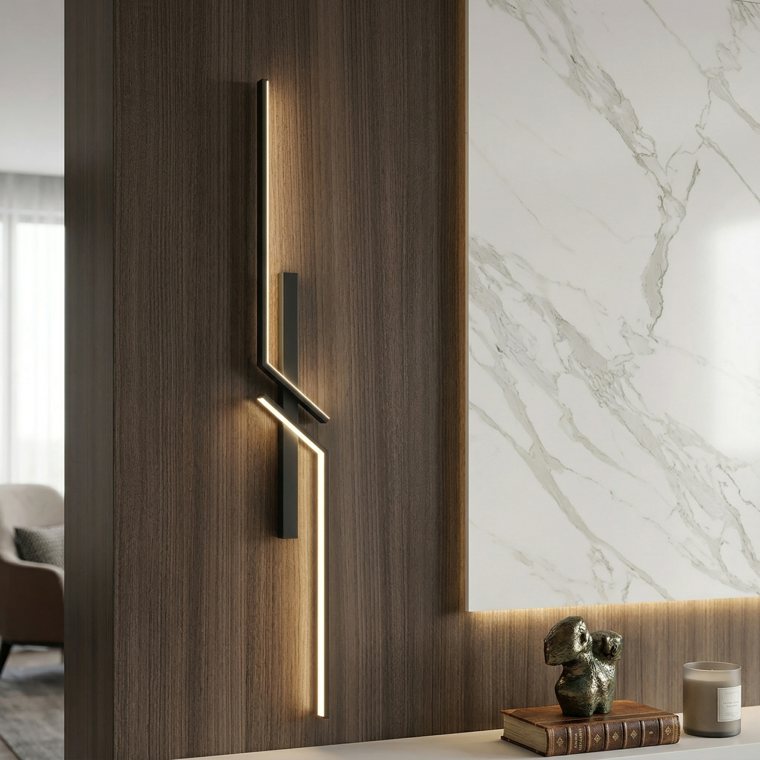 Снимка на Стенен LED аплик Rod | 80cm | 12W | 3000K