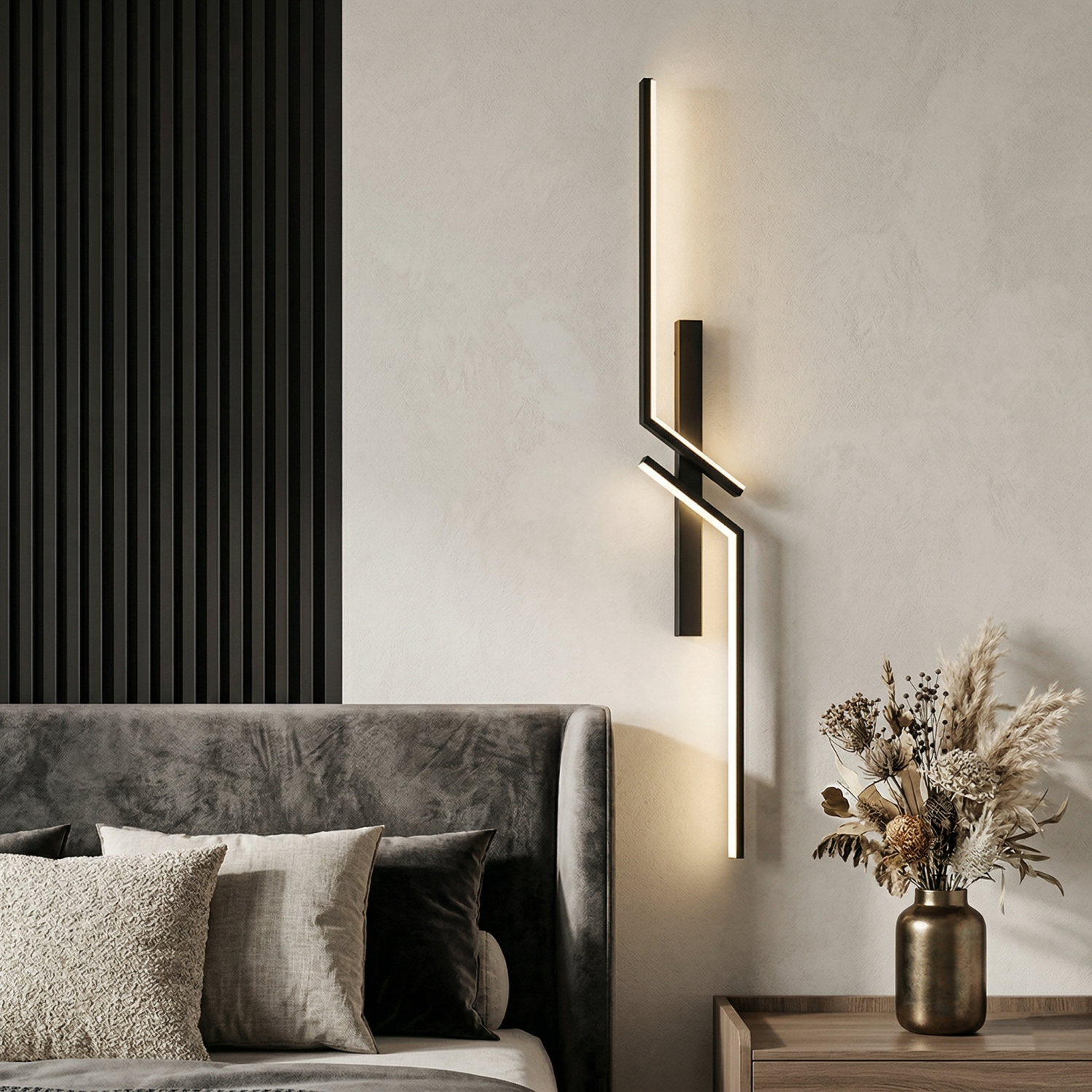 Детайлно изображение на Стенен LED аплик Rod | 80cm | 12W | 3000K Снимка на Стенен LED аплик Rod | 80cm | 12W | 3000K