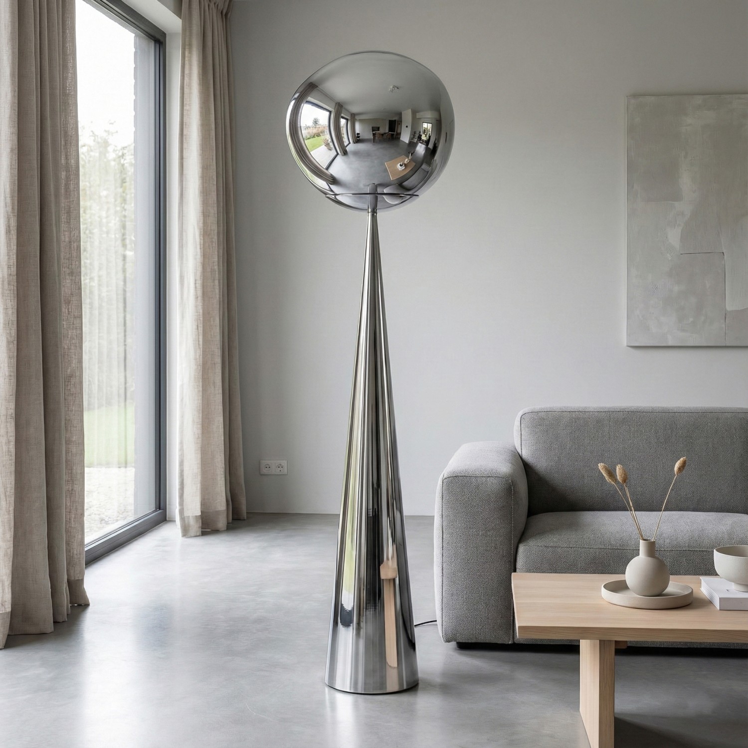 Снимка на Наземна лампа Ruby с метален конус | 12W | 3000K | 143cm