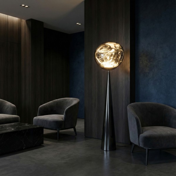 Снимка на Наземна лампа Ruby с метален конус | 12W | 3000K | 143cm