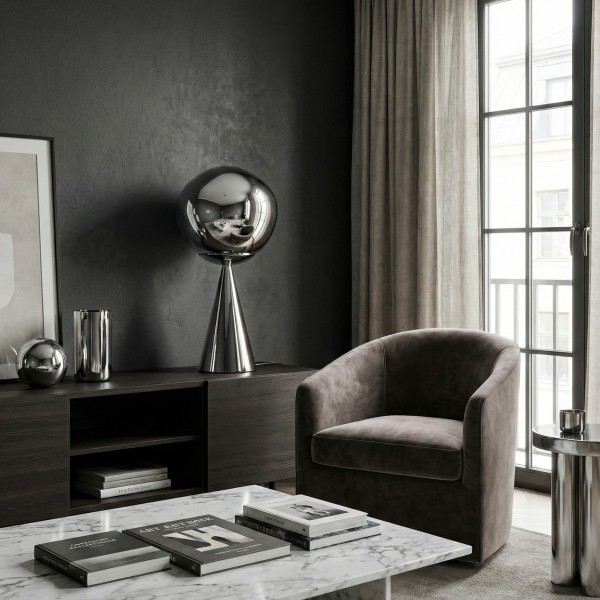 Детайлно изображение на Настолна дизайнерска LED лампа Ruby | Метален конус | 3000K | 6W | 58cm Снимка на Настолна дизайнерска LED лампа Ruby | Метален конус | 3000K | 6W | 58cm