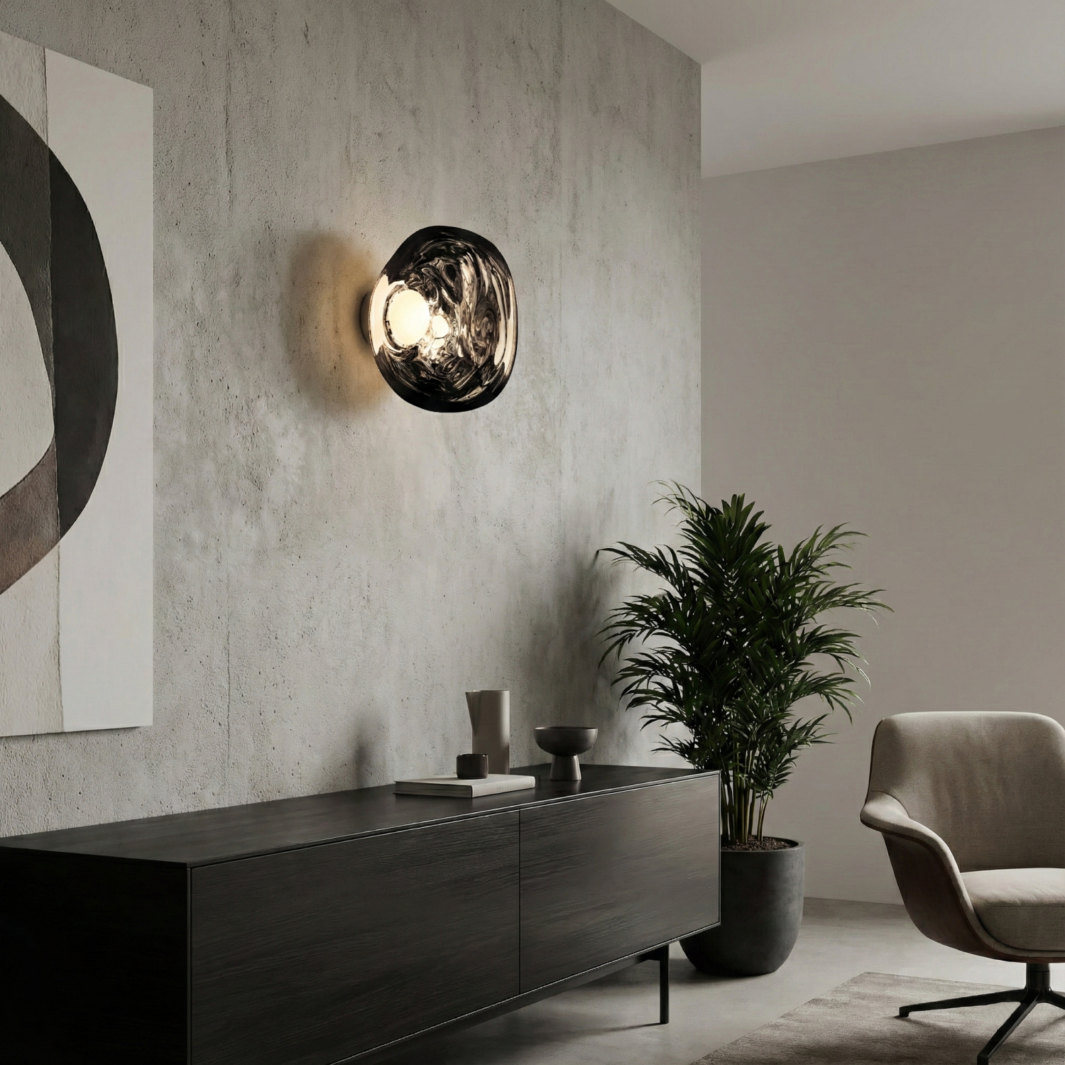 Снимка на Стенен LED аплик Ruby | Хромирана сферична глава | 6W | 3000K