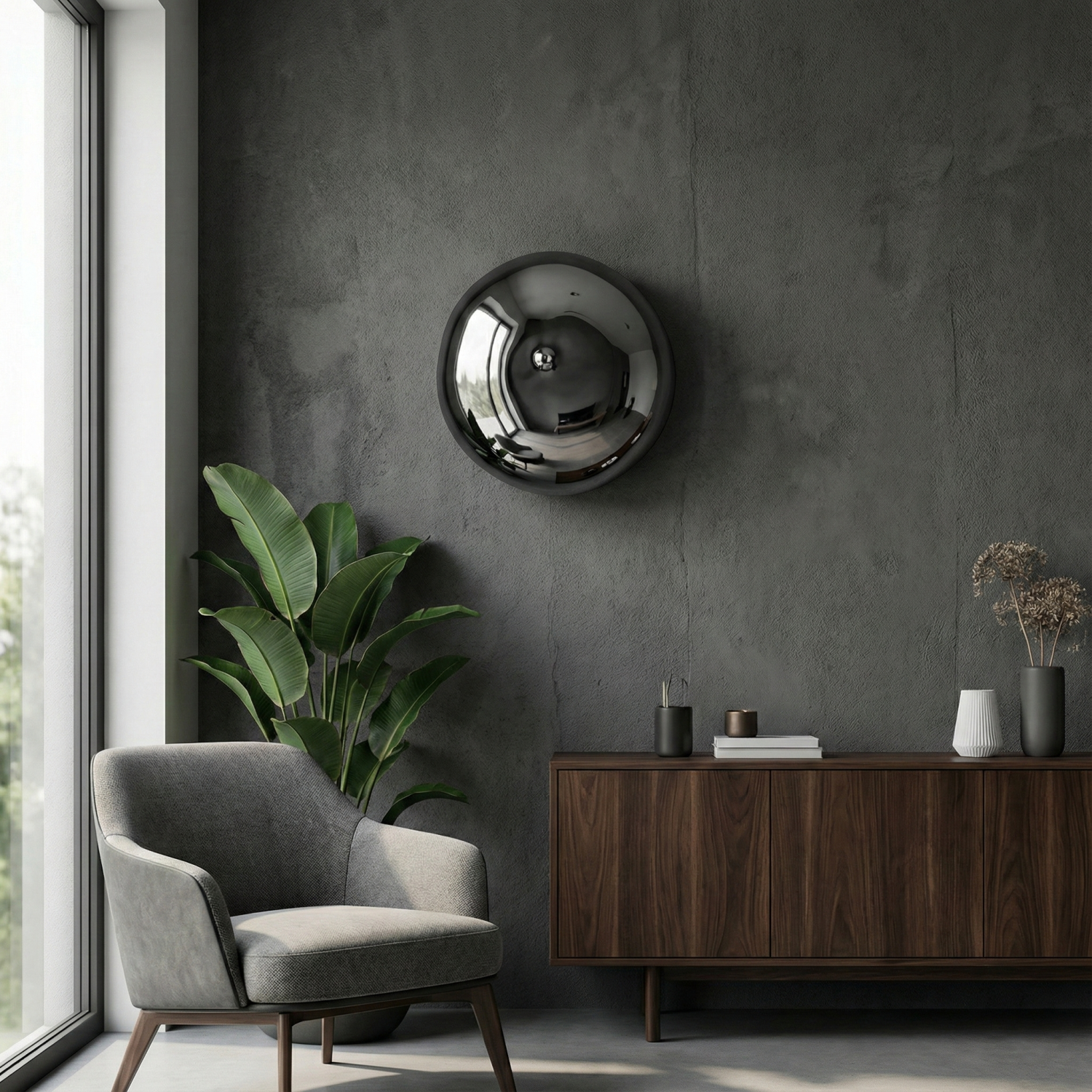 Снимка на Стенен LED аплик Ruby | Хромирана сферична глава | 6W | 3000K