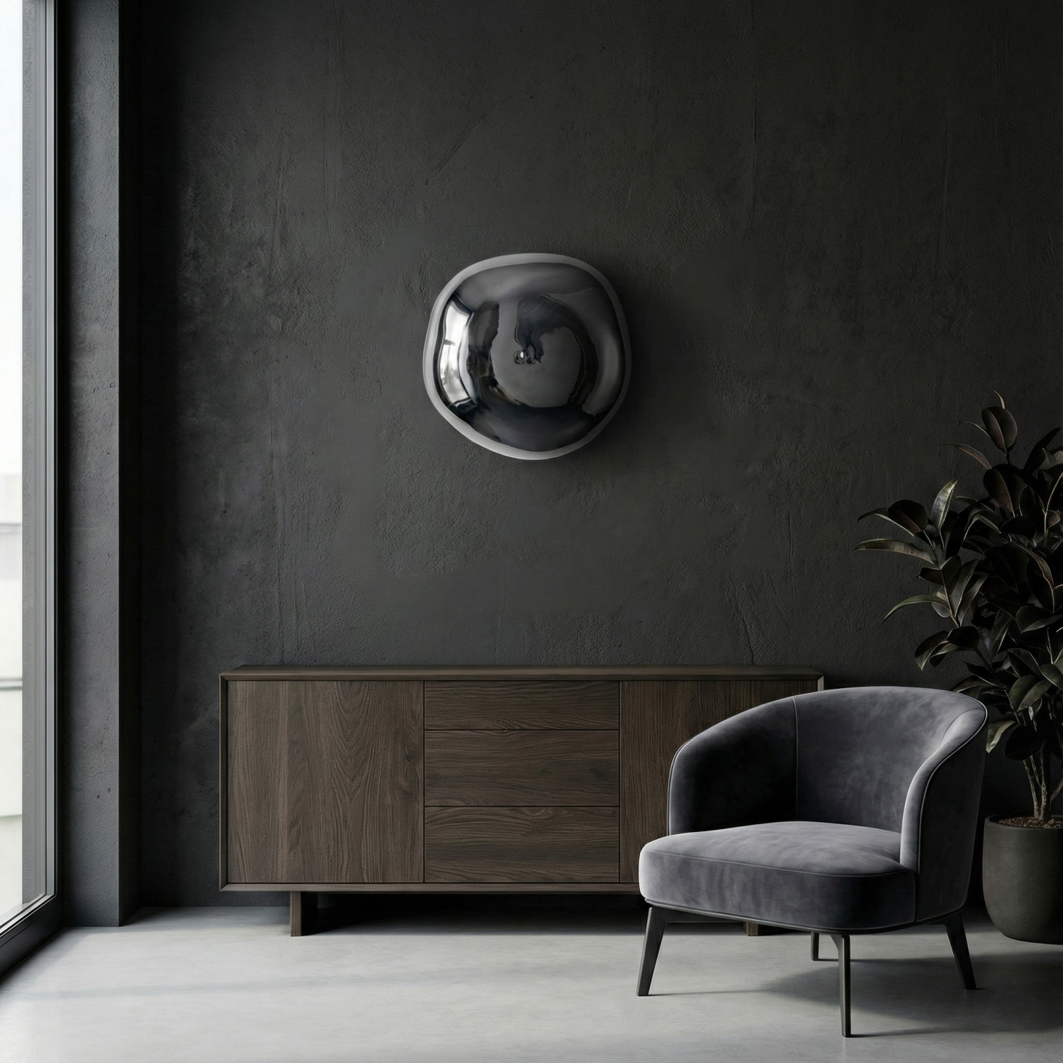 Снимка на Стенен LED аплик Ruby | Хромирана сферична глава | 6W | 3000K