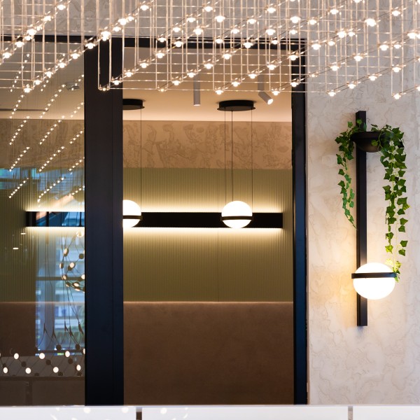 Висяща LED лампа Astro Orb | Сферична | 12W | Черна