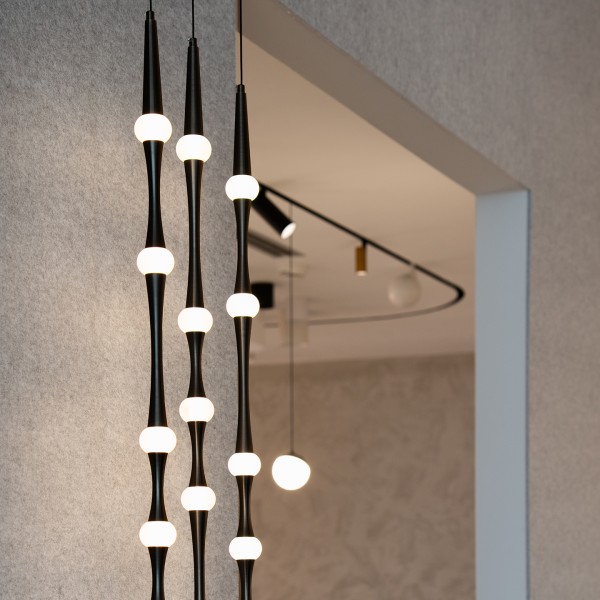 Дизайнерски висящ LED полилей Bamboo Horizontal | 3000K | 6W