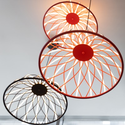 Висяща LED плафониера Criss | Плетено пано | Ø61cm | 25W | 3000K