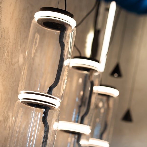 Висяща LED лампа Norda A2 | Двойни стъклени капсули | 20W | 3000K
