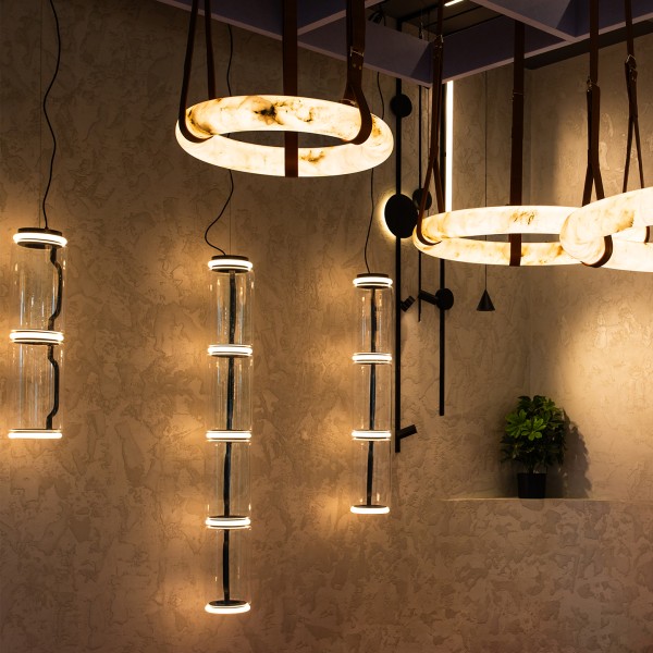 Висяща LED лампа Norda A2 | Двойни стъклени капсули | 20W | 3000K