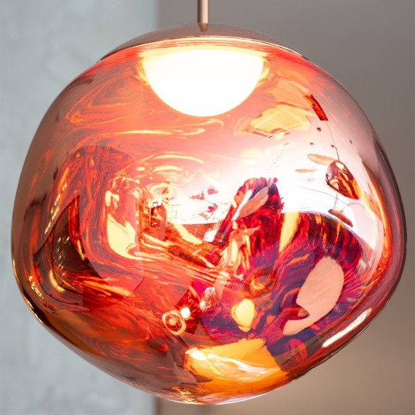 Висяща лампа Ruby 2 Rose Gold | Розово злато | Визия течен метал | 3000K
