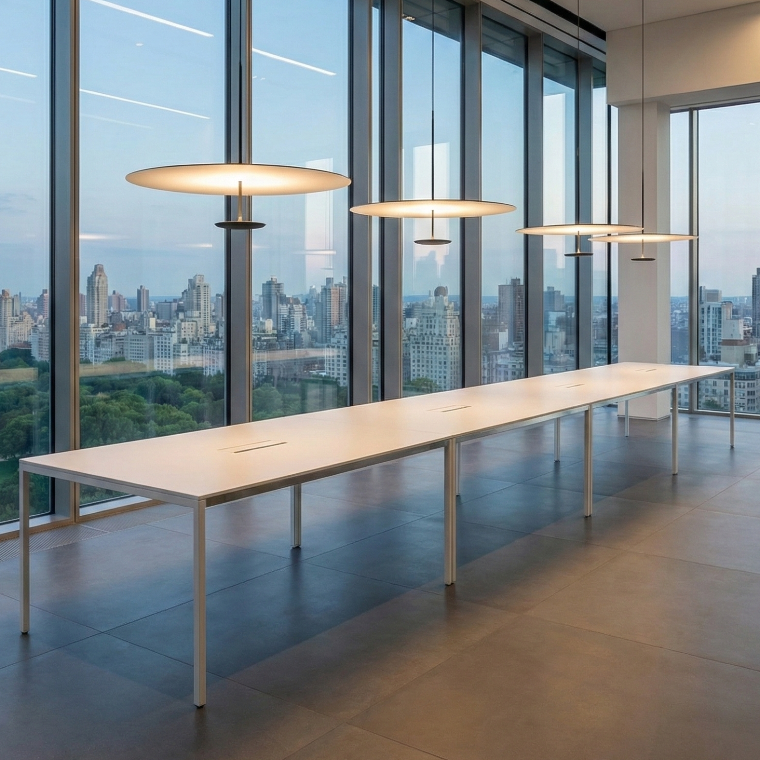 Детайлно изображение на Висяща LED лампа Saturn 55cm | Дисковидна форма | Широк дифузер Снимка на Висяща LED лампа Saturn 55cm | Дисковидна форма | Широк дифузер