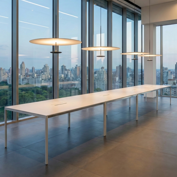 Детайлно изображение на Висяща LED лампа Saturn 55cm | Дисковидна форма | Широк дифузер Снимка на Висяща LED лампа Saturn 55cm | Дисковидна форма | Широк дифузер