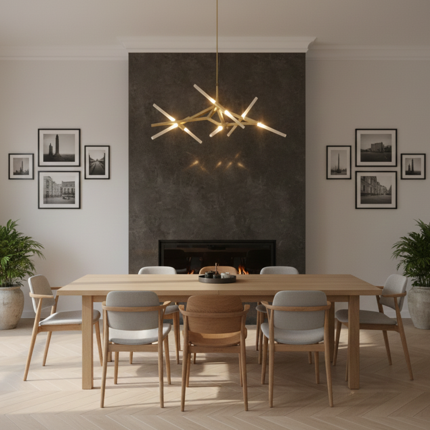 Снимка на Дизайнерски полилей Starlight | Десет G9 тела | 50W