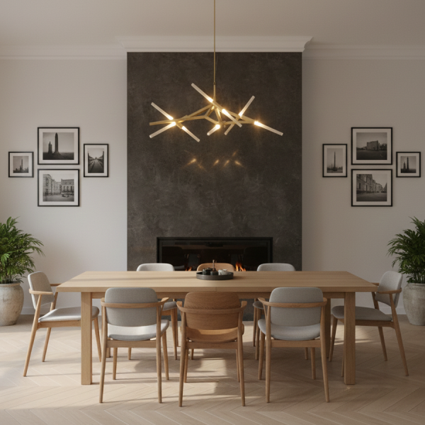 Снимка на Дизайнерски полилей Starlight | Десет G9 тела | 50W