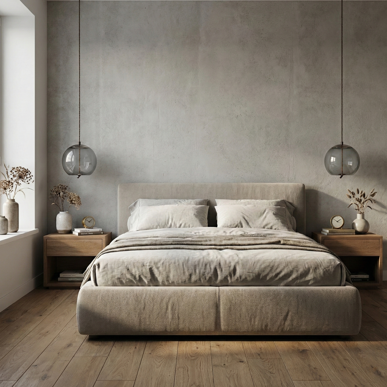 Снимка на Висящ стъклен пендел Tomy C | Опушено стъкло | 6W | 3000K