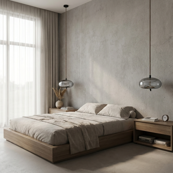 Снимка на Висящ стъклен пендел Tomy D | Опушено стъкло | 6W | 3000K