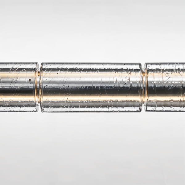 Снимка на Висящо LED осветително тяло Trace от алуминий и стъкло