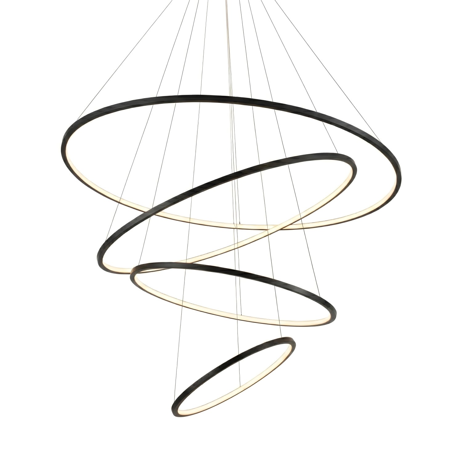 Снимка на Спираловиден LED полилей Twist | 4 Ринга | 80W | 3-CCT