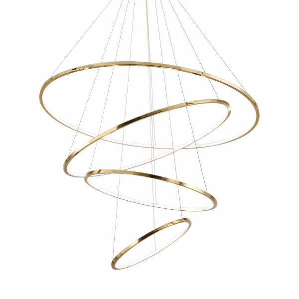 Снимка на Спираловиден LED полилей Twist | 4 Ринга | 80W | 3-CCT