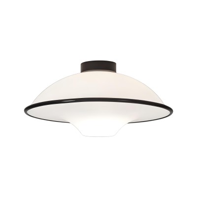 Таванен плафон Ufo | Форма летяща чиния | E27 | 3000K | Бяло/черно