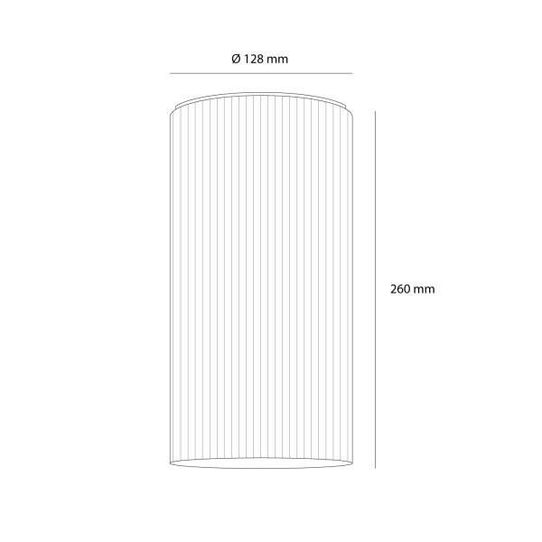 Детайлно изображение на Стъклена LED плафониера Vibe A | Цилиндрична | Опушен | 3000K Снимка на Стъклена LED плафониера Vibe A | Цилиндрична | Опушен | 3000K