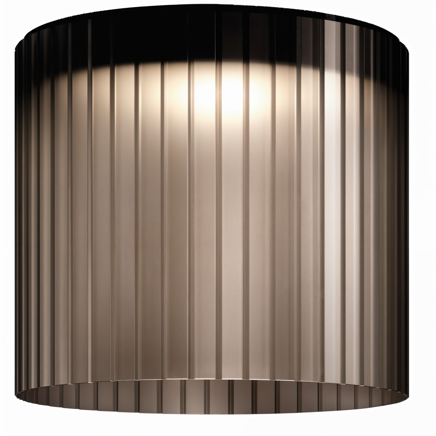 Снимка на Стъклена LED плафониера Vibe C | Цилиндрична | Опушен | 3000K