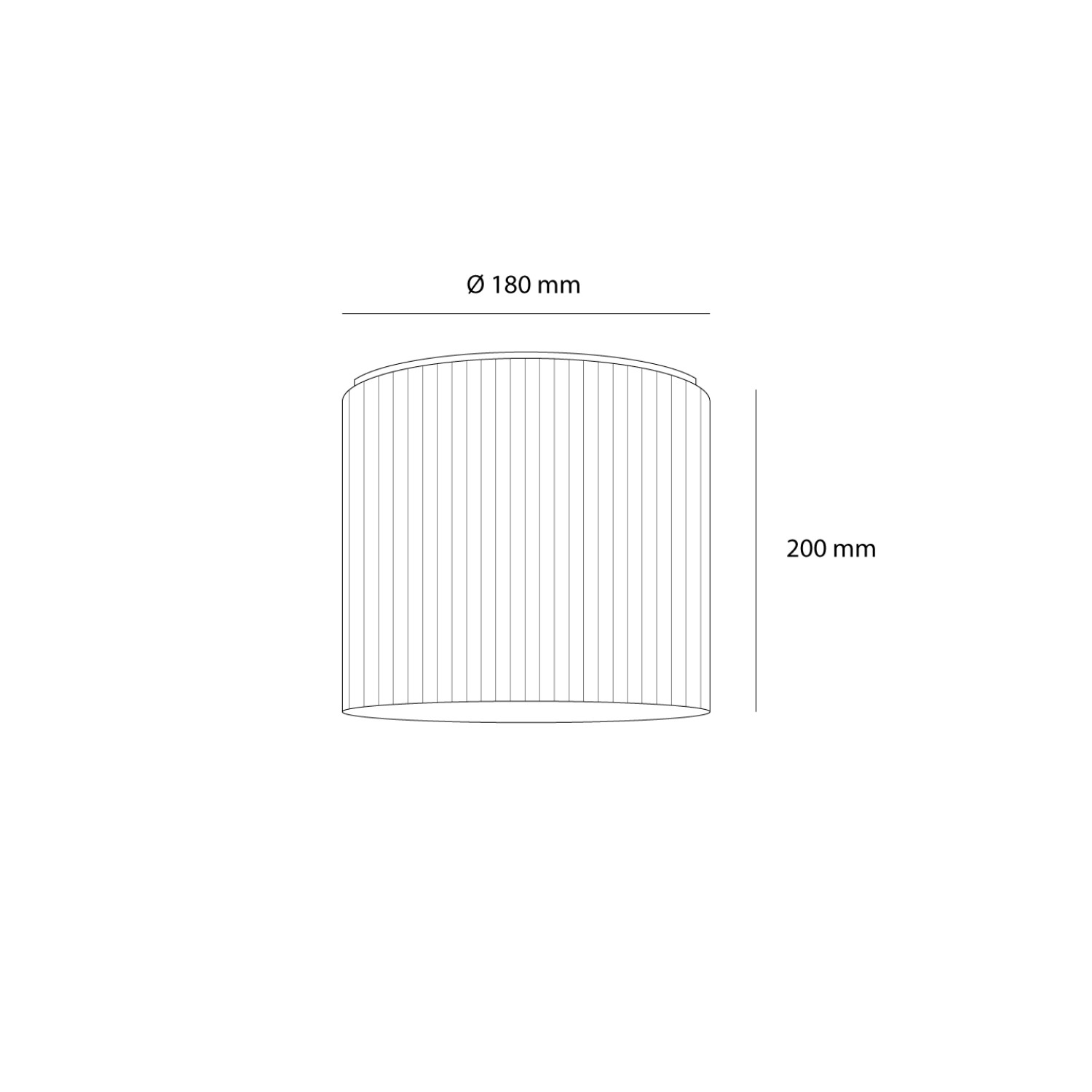 Снимка на Стъклена LED плафониера Vibe C | Цилиндрична | Опушен | 3000K