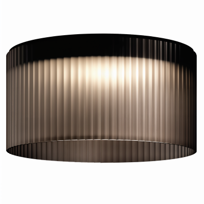 Стъклена LED плафониера Vibe D | Цилиндрична | Опушен | 3000K