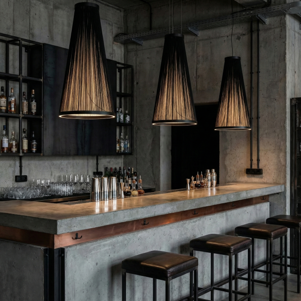 Снимка на Висящ LED пендел Verto | Конусовиден | 32W | 3000K | Черен