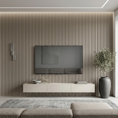WPC Grid панел Light Brown Grey  | Светло кафяв | 275 x 15cm