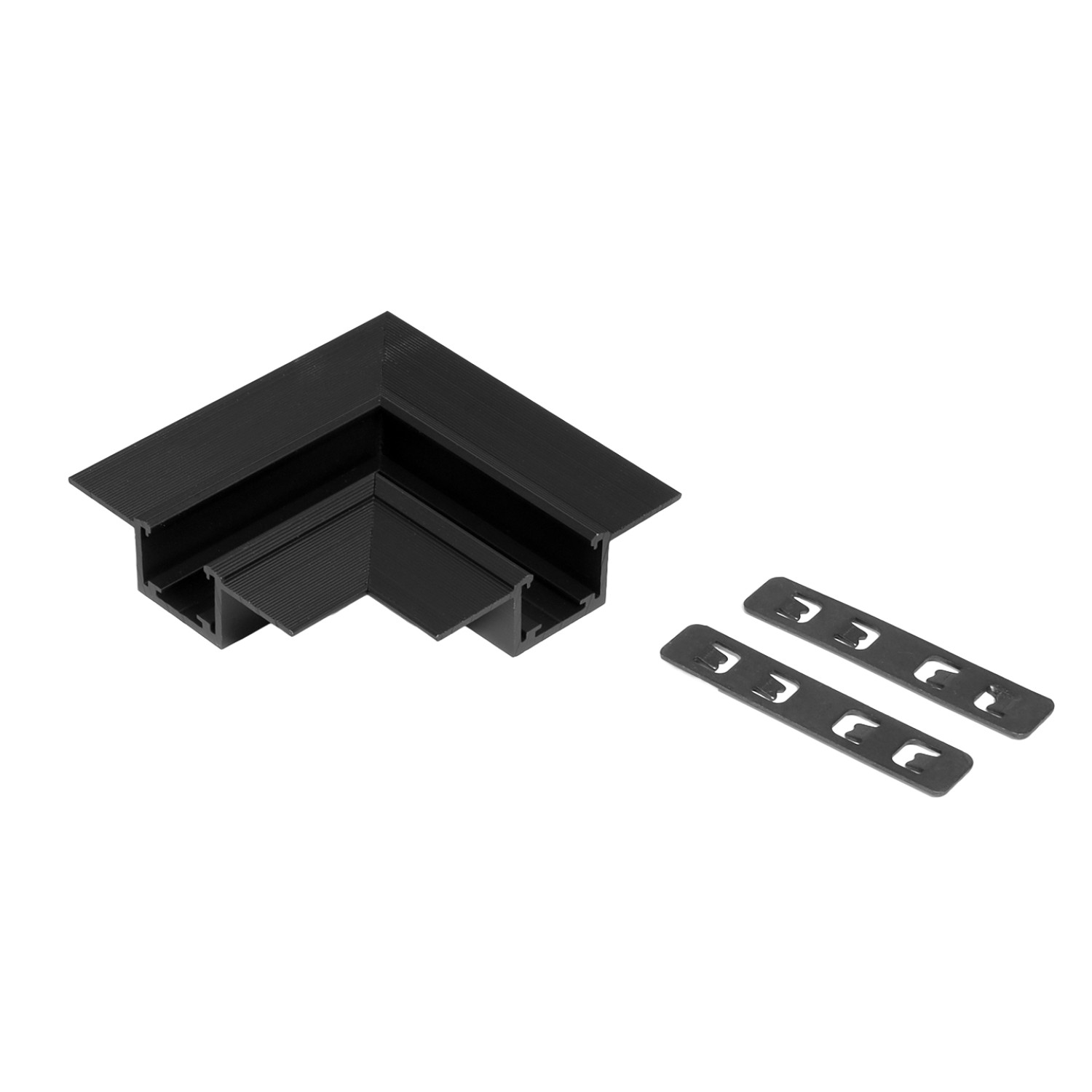 Снимка на L-връзка за профил 10PCB TRIMLESS TT | 64.5×50×14.5 мм | черна