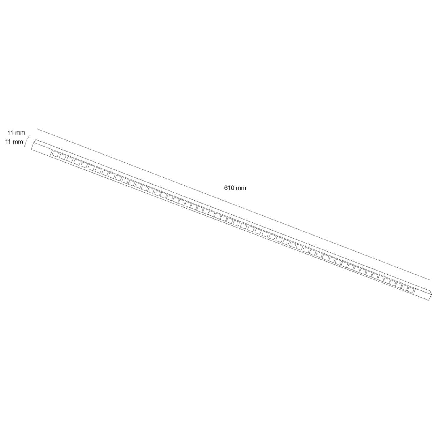 Детайлно изображение на Линеен LED модул Darklight 10PCB | 3000K | 40° Снимка на Линеен LED модул Darklight 10PCB | 3000K | 40°