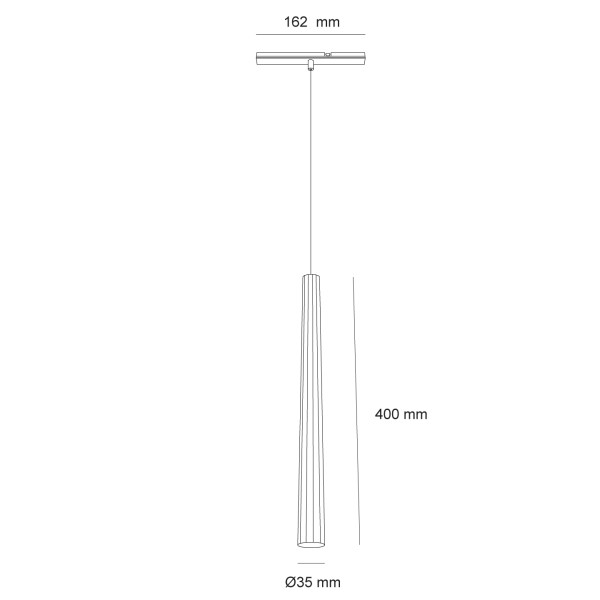 Детайлно изображение на Висящ LED модул Pipe 10PCB | 3000K | 36° Снимка на Висящ LED модул Pipe 10PCB | 3000K | 36°